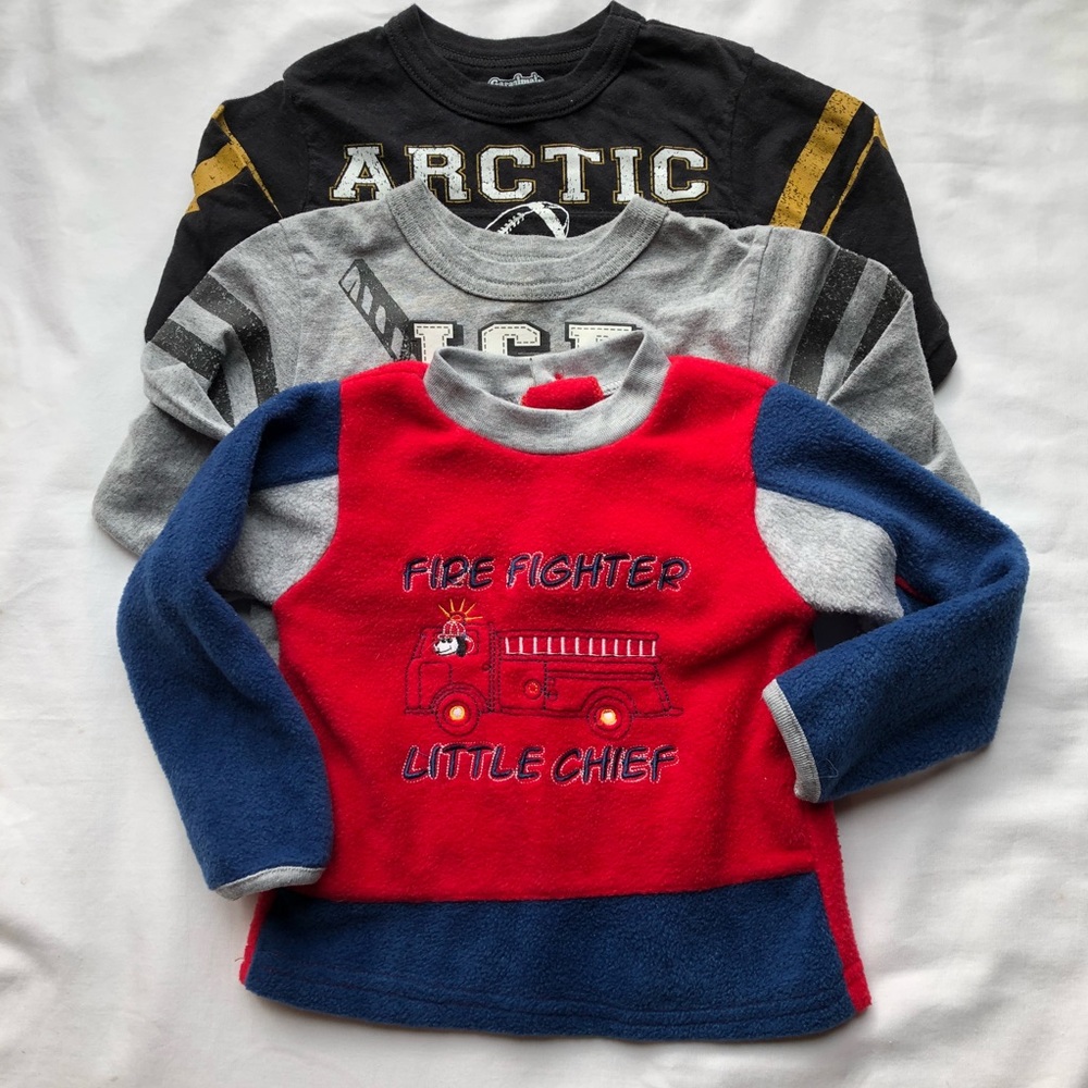 12 Month Long Sleeve Shirt/Fleece Shirt Bundle